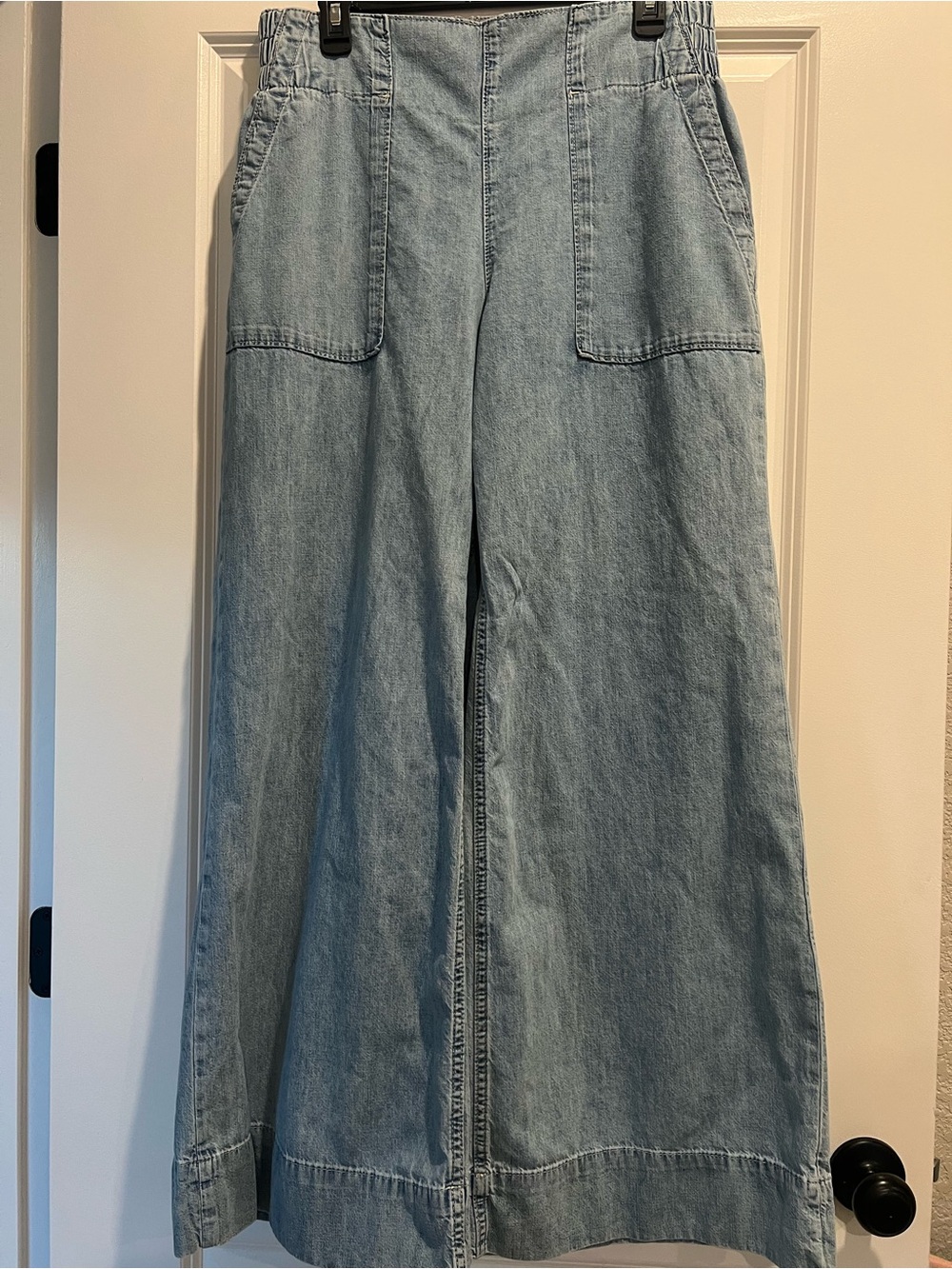 We The Free Breezy Light Blue Wide-Leg Denim Jeans